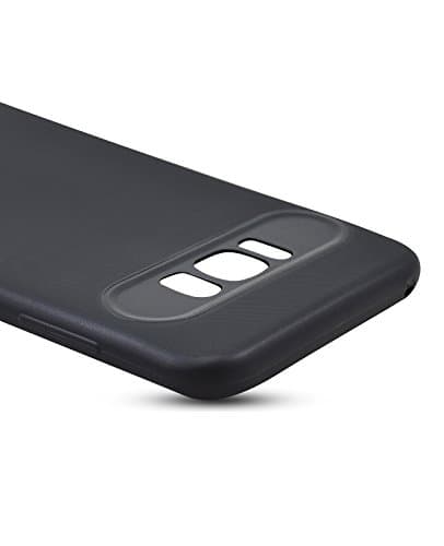 HighSky Ultra Slim Candy Colour Soft Silicon Back Cover for Samsung Galaxy S8 Plus (Black)
