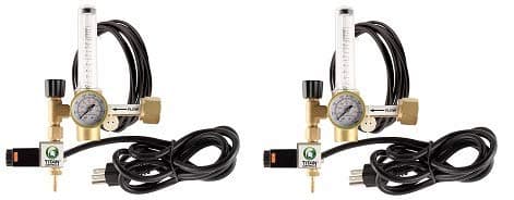 Titan Controls Carbon Dioxide (CO2) Regulator for 120V Controllers & Timers (2-(Pack))