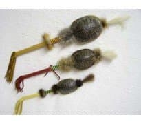 Native American Cherokee Made Ceremonial Turtle Shell Rattles - Small