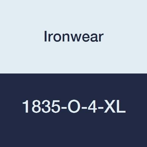 Ironwear 1835-O-4-XL ANSI Class 2 Polyester Long Sleeve Crew Neck SAFETY Shirt with Pocket & 2" Silver Reflective Tape, Orange, X-Large