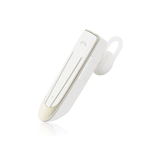 Bluetooth Headphone Wireless Headset Handsfree Earphone in Ear Earpiece with Mic 18 Hours Long Music Time for Bluetooth Mobile Cell Phones Smartphones Tablet (White)