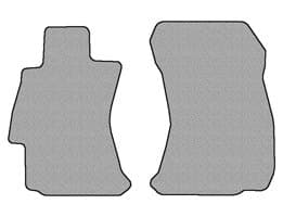 SUBARU Impreza Floor Mat set Carpet Custom Fit Replacement 2 pc fronts With Serged Edging & Driver Side Heel Pad Gray Fits 2012 & Above Avery's Floor Mat 4003-A