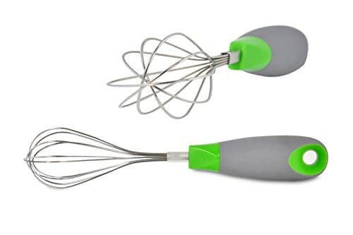IdealKitchenware Whisk,Egg Beater,10-Inch Utensils.Stainless Steel Rust Free Wires,Comfortable Nonslip Handle.Sturdy Gadgets.Whip,Blend,Beat&Stir Eggs,Egg Whites,Cream. FREE EBOOK included: "The Big Holiday Recipe Book" over 300 pages of Delicious Holiday Recipes! PDF will be emailed after Purchase.