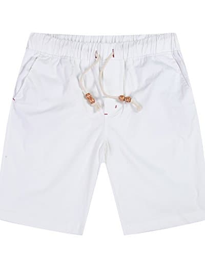 Lende Men Linen Casual Classic Fit Flat Front Beach short cotton