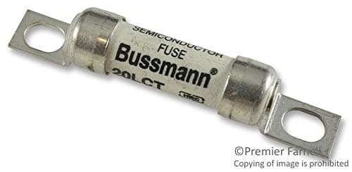 20LCT - Fuse, High Rupturing Capacity (HRC), British BS 88, LCT Series, 20 A, Bolted Tag, 150 VDC, 240 VAC (20LCT) (Pack of 2)