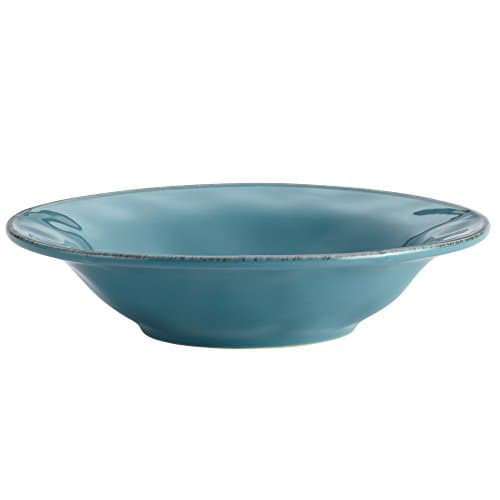 Rachael Ray Cucina Dinnerware 10-Inch Round Serving Bowl, Agave Blue
