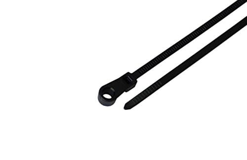 South Main Hardware 888005 6.3-in Screw Mount, 100-Pack 50-lb, Speciality Cable Tie, Black UV, 100 Piece
