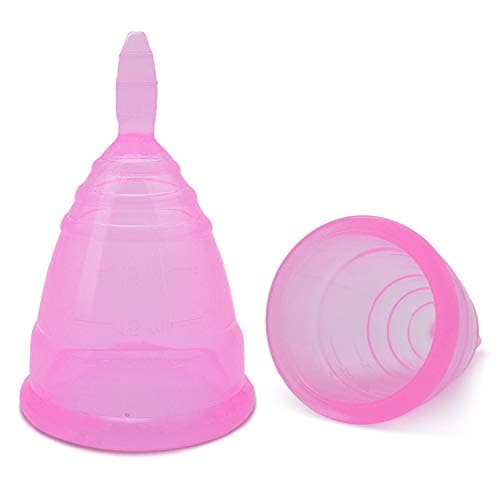 Windsleeping 2 Pack Menstrual Cup Diva Period Cups - Before Childbirth - Best Alternative to Tampons and Cloth Sanitary Napkins (Medium Size)