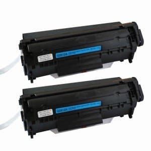 2 Pack Black Combo Canon CRG-104/FX-10/FX-9/Hp 12A(Q2612A) Toner Cartridge New Compatible