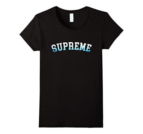 Womens Supreme T-Shirt Small Black