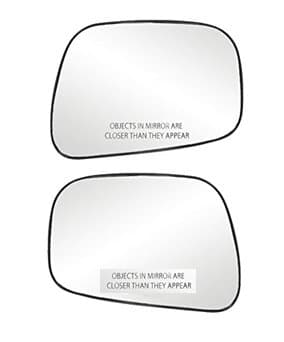AutoPop Right & Left Side ORVM Mirror Plate for Tata Indica Manza, Set of 2.
