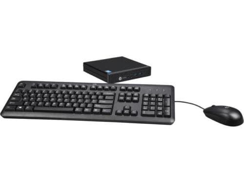 2016 NEW HP Prodesk 600 Business Class Mountable Small Desktop Computer - Intel Dual-Core i3-4160T Processor 3.1GHz, 4GB RAM, 500G HDD 7200rpm, WLAN, Keyboard + Mouse, Windows 7 Pro