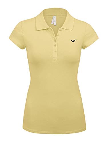 Junior Short Sleeve Multi Colors 5 Buttons Slim Fit Polo Shirts