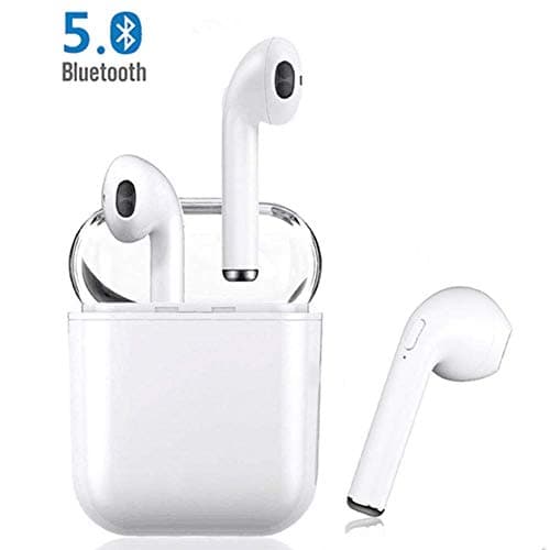 xianshiyingchaishi Bluetooth Headset,Wireless Headset Bilateral Call Bluetooth Headset 5.0 in-Ear Earphones Stereo in-Ear Microphone Built-in Handsfree Headphones for iOS Airpods Android Iphone