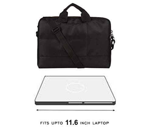 Umda 12" Inch Waterproof Polyester Notebook/I-pad Sleeve Bag with Shoulder Belt (Fits Up to 11.6-Inch Laptops)