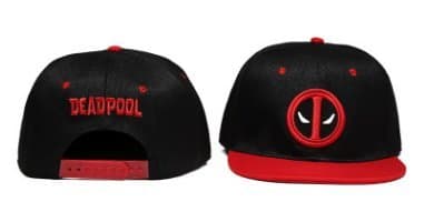 Marvel Deadpool Boys Mens Cool Red Black Snapback Baseball Cap Superhero Hat(D)