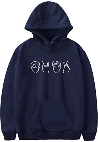 Eudolah Newly Arrival Women's Dolan Twins Ethan Grayson Long Sleeve Hoodie Printed Outerwear Pullover
