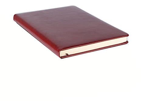 YLUFA Notebook Classic Notebook, Hardcover, Journal Eco Leather, Premium Diary, A5 Size/200 Ruled Pages, Only 1 Wine Notebook, Red