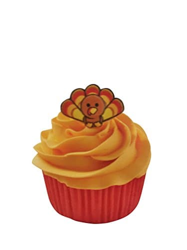 Cupcake Making Kit, Cupcake Pan, Cake Mix, Frosting, Sanding Sugar, Turkey Cake Toppers, Cupcake Paper Liners, Turkey Snack Paper Plates