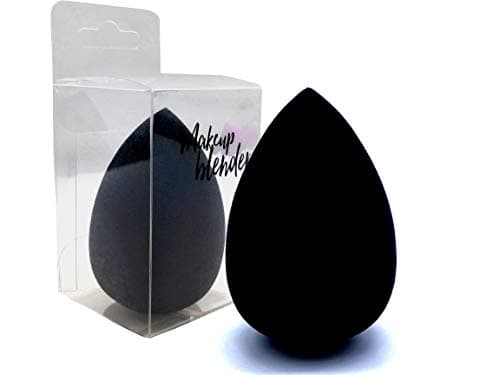 PAPAMI Premium Makeup Sponge Blender Egg Shaped-Super Soft Latex Free Beauty Sponge Blender for Foundations, Creams, and Powders-One Piece (Black)