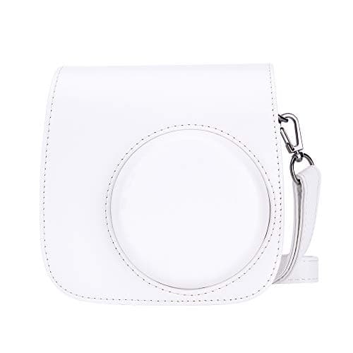Goocor Instax Mini 9 Camera Case for Fujifilm Instax Mini 9 / Mini 8 / Mini 8+ / Instant Camera with Adjustable Strap (White)
