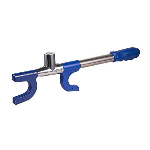 Elecrelive Car Steering Wheel Lock Foldable Top Mount Steering Wheel Anti Theft Security Airbag Lock with Keys (Style 6)