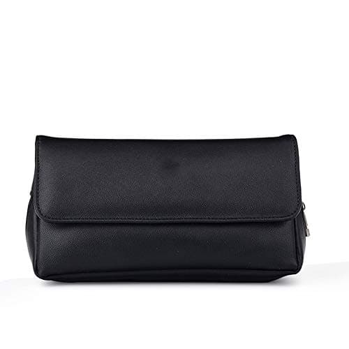 Large-Capacity Pipe Bag, Hand-Rolled Tobacco Moisturizing Storage Bag Leather Tobacco Bag Can Accommodate Tobacco Pipe Tobacco 6.9X2.56X3.74''