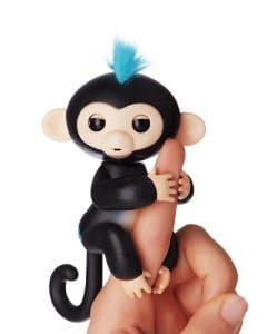 Finger Monkey Fun & Learning Kids Toys | Interactive, Playful, Cute, With Babbling Sounds & Noises, Moving Head | For Boys, Girls, Birthdays, Party Favors, Pencil Toys & More (Black)