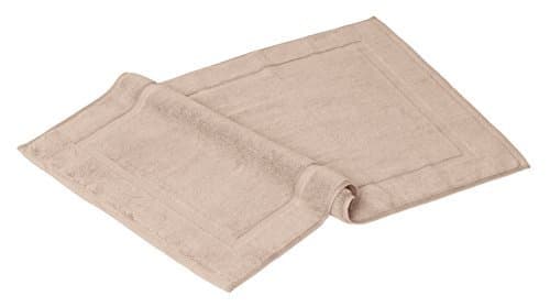 Luxury Combed Cotton Bath Mat 21-Inch x 29-Inch, 2-pack (Beige)