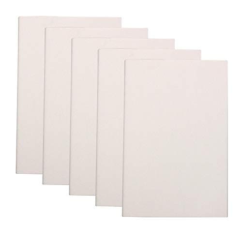 5 Pack Notebook Journals for Travelers,Students and Office, Writing Diary Subject Notebooks Planner,College Ruled,80 Pages,40 Sheets,White Soft Cover,A5 Size,Travel Journal Set(Squares)