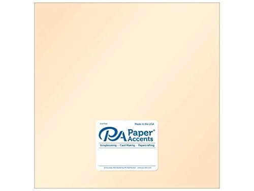 PA Cdstk 12x12 Pearlized 105lb Cameo (25 sheets)