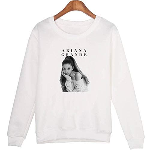 Women’S Long Sleeve Pullover Hoodie Sweatshirts Pockets Solid Color Hoody Hooded Sweatshirt Printed Hoodie, BOSSLV, White, s