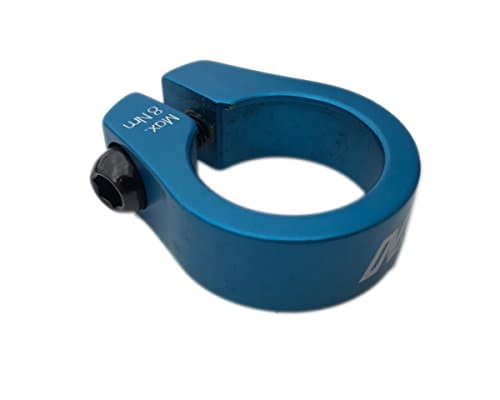 davtus N Aluminium Seat Post Clamp for BMX Saddle Ear Clamp 28.6 mm Blue