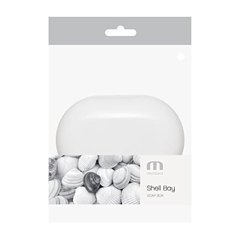 Meridiana Gloss Plastic Travel Soap Box, White