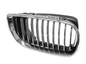 for BMW e46 4-door (02-05) EZ Kidney Grille Chrome+Chrome RIGHT rh