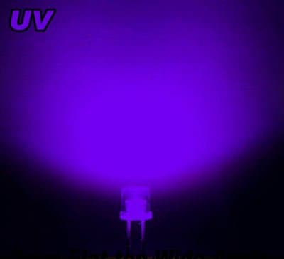 500pcs X Super Bright 5mm Flat Top Led Light Lamp Led uv (120-140)