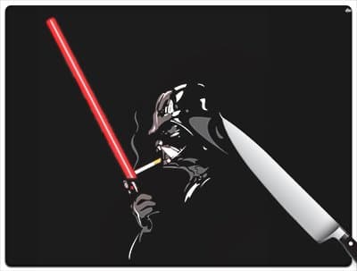 Star Wars Darth Vader Need A Light Standard Cutting Board