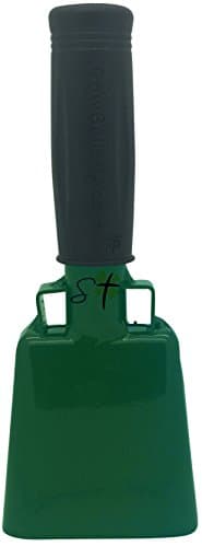 Various Sizes and Team Colors Cowbell with Stick Grip Handle Bell for Cheering at Sporting & Wedding Events - Cow Bell by Stewart Trading