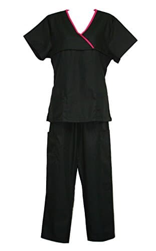 Womens Scrubs Sets Work Uniforms Tops and Pants Small to Extra Large (LB-224)