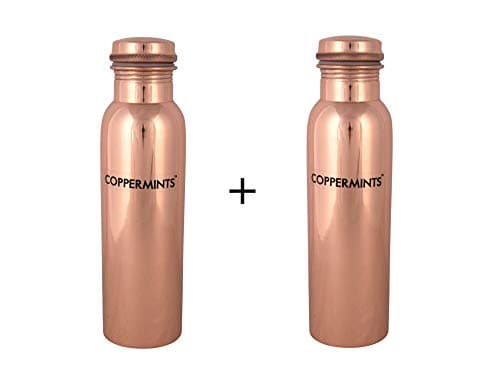 Coppermints Copper's Pure Copper Water Bottle (950 ml) (2 pcs)