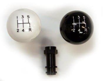 SHIFTWORKS 2008-2009 Mustang Bullitt 5-Speed White Shift Knob & Retainer