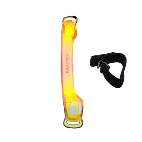 Raypal Light 2-LED Reflector Arm Band and Strap (Yellow)