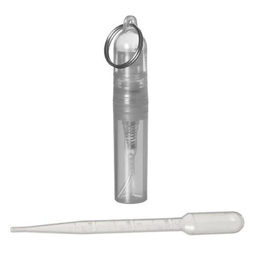 Riverrun Key Chain Perfume Atomizer Bottle for Purse or Travel 2ml ~ .07 oz (1 Clear)