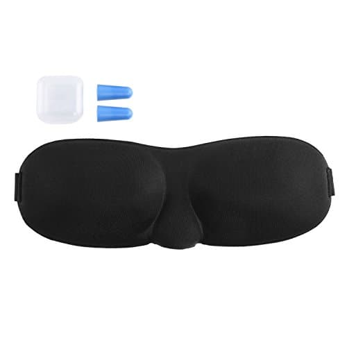 3D Eye Cover Rest Sleep Mask With Earplugs Eyepatch Blindfold Shield Travel Sleeping Aid - Lightweight & Soft Sleep Mask for Travel, Rest, Shift Work, Meditation, Relieve Fatigue & Breathable (1 pcs)