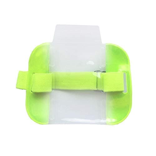 Holo Cute ID Badge Holder Retractable High Visibility Security Arm Band ID Badge Card (Yellow)