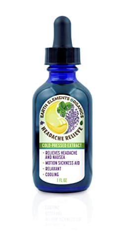 Earth Elements Organics Fresh, Pure, Cold-Pressed Blend of Lavender and Peppermint Oils 100% Certified Organic Ingredients and Non-GMO Calm Stomach and Mind, 1 fl. oz./29.6 mL