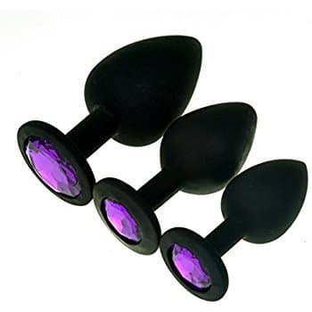 3 Pcs 3 Size Silicone An-al Bu-tt Pl-ugBeginner Kit,Flirt Toys Luxury Jewel An-al Trainers for Men Women Couples Lover