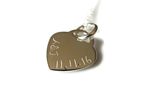 Name Necklace Personalized Sterling Silver Initials | Date | Wedding Anniversary by Streten