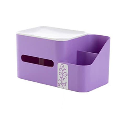 PythonWorld Rectangular Multifunctional Tissue Box Remote Controller Paper Storage Box Home Office Car Decoration Bath and Facial Tissue Organizer Box