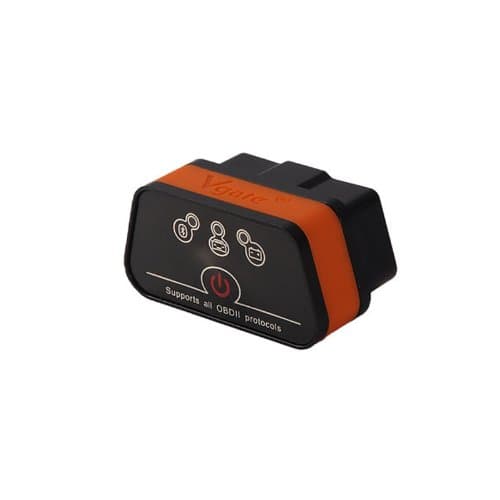 FOME Vgate Bluetooth Wireless iCar 2 OBDII Car Diagnostic Tool Scanner OBD Professional Solution for all OBD-II Protocols Black/Orange + FOME Gift